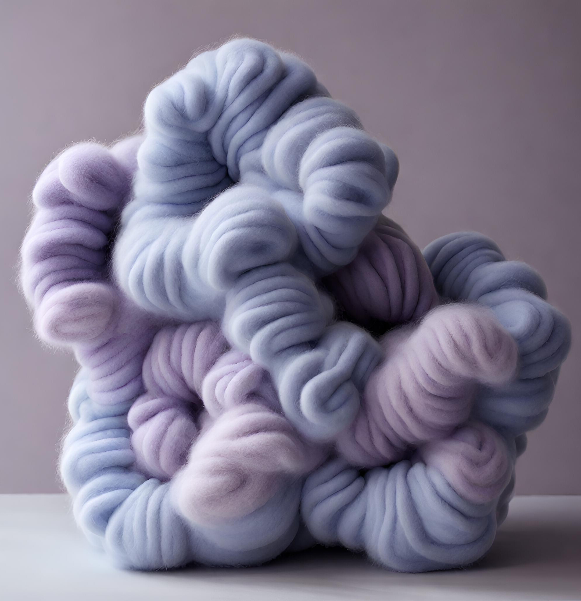 Lovely-Soft-Sculpture-in-Purple-and-lightblue-